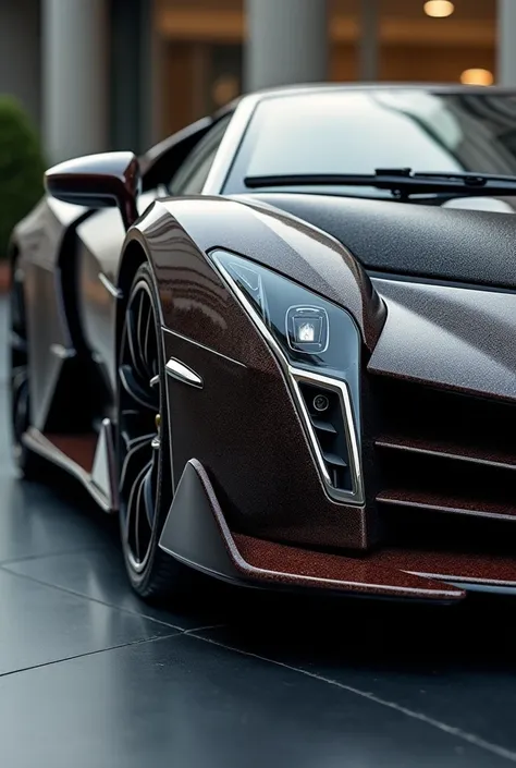 Change a Lamborghini Veneno with an analog handheld watch and make it elegant, So