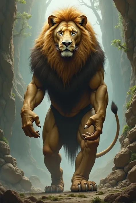 Half lion, half human