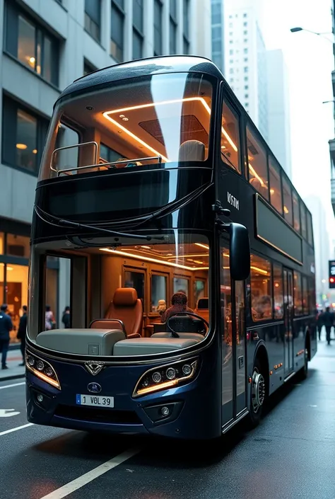 Luxury double-decker bus 