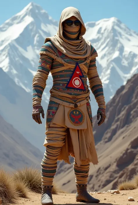 Mummy suit Collab with Nepal flag 

