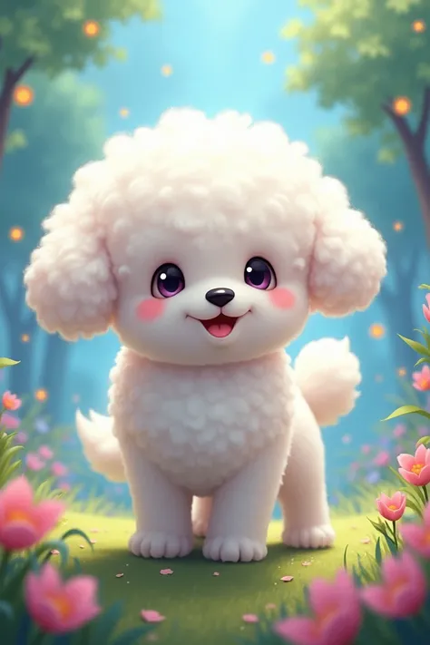 2 headed fluffy white bichon frise dog pokemon