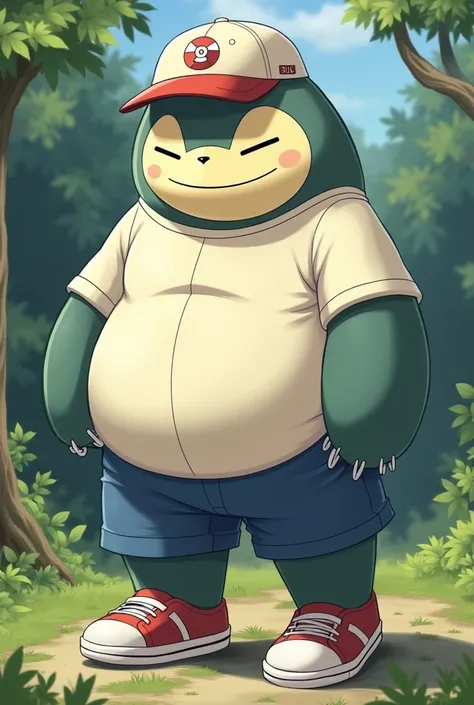 Snorlax(pokemon) with shoes, tshirt, short and cap