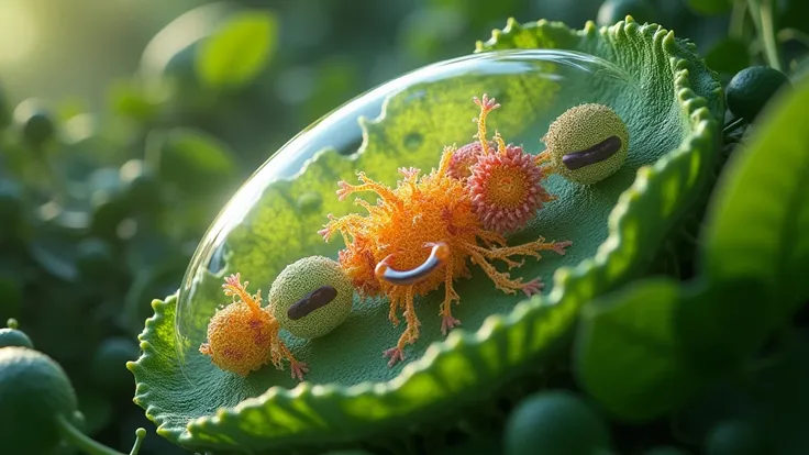 A hyper realistic photosynthesis process 