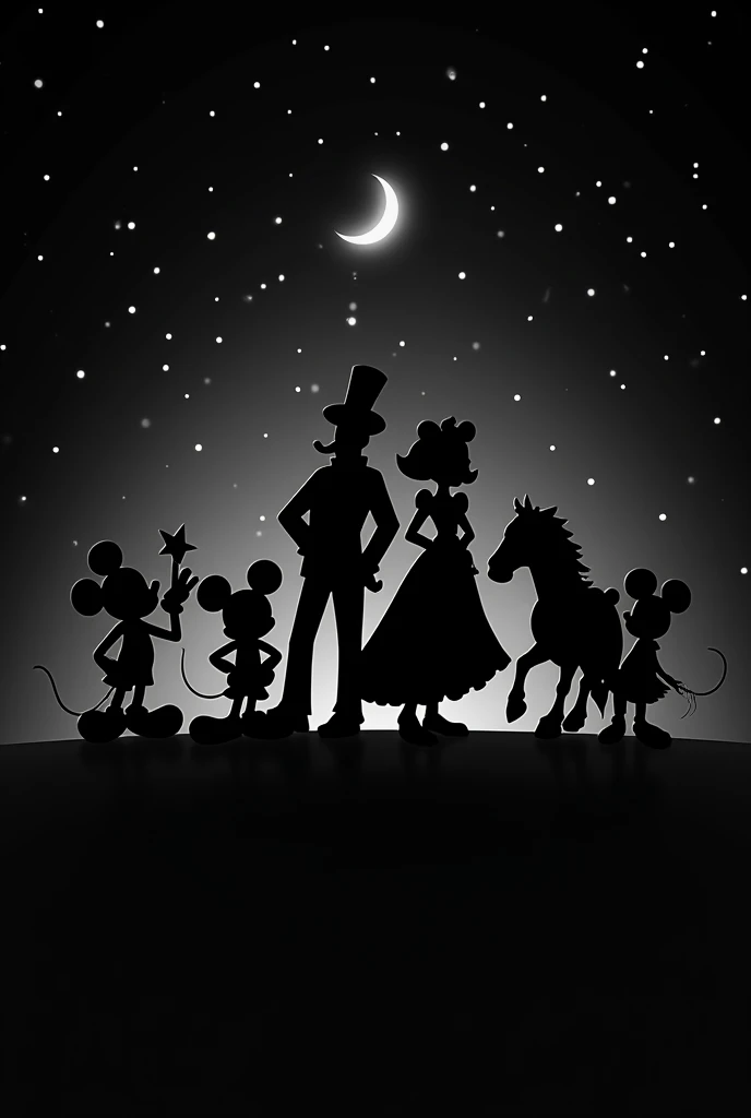 Wallpaper Disney Christmas  All Characters Blacktheme