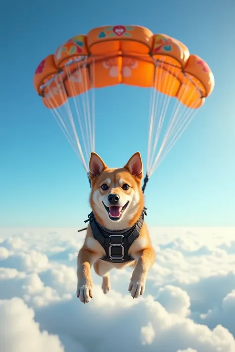 Parachute dog