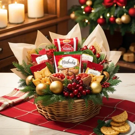 snack bouquet and hampers design ideas for christmas and new year 