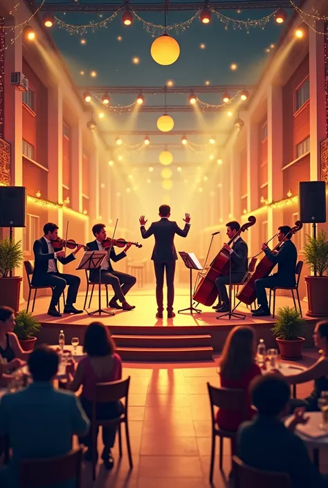 Entertainment with orchestras or musical groups at the Cafeteria Central