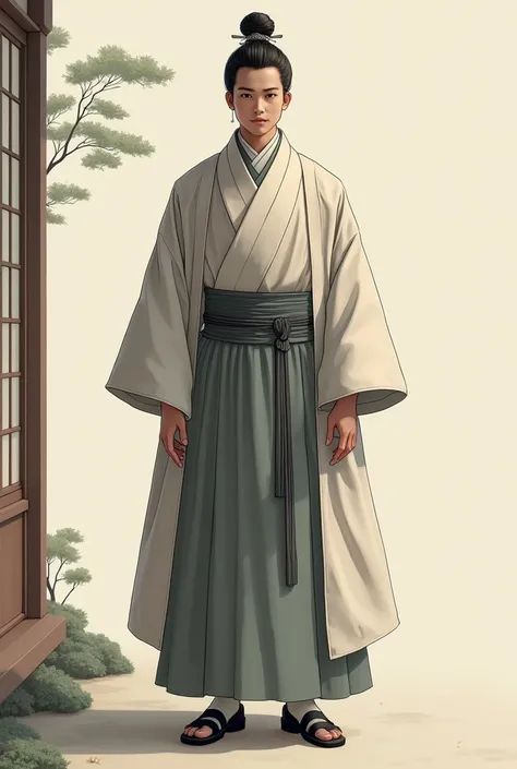 Formal mens costume from ancient Japan, More minimalist