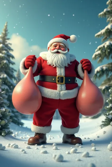  santa claus carry Testicles