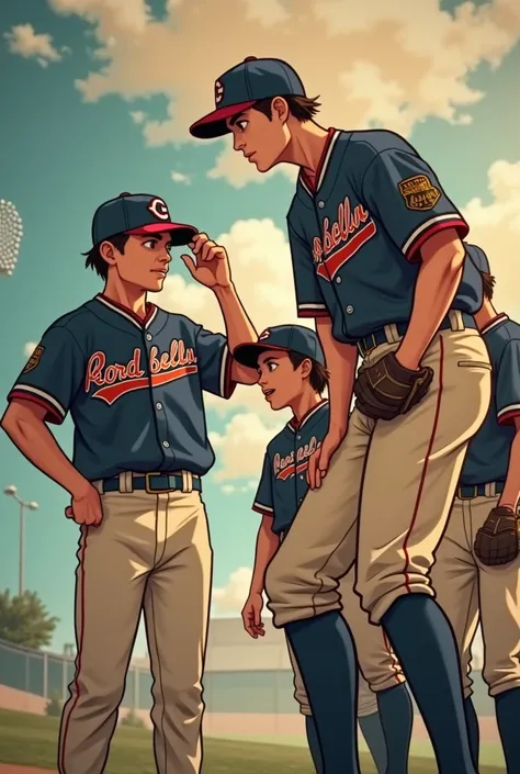 Put them in baseball uniform and make the  bigger