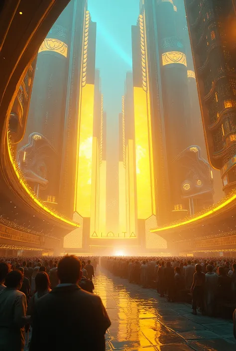 background for a game inspired by a concert,  shades of yellow and blue  