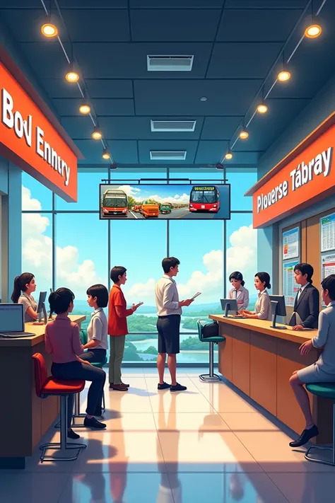 An image of a bus travel agency 