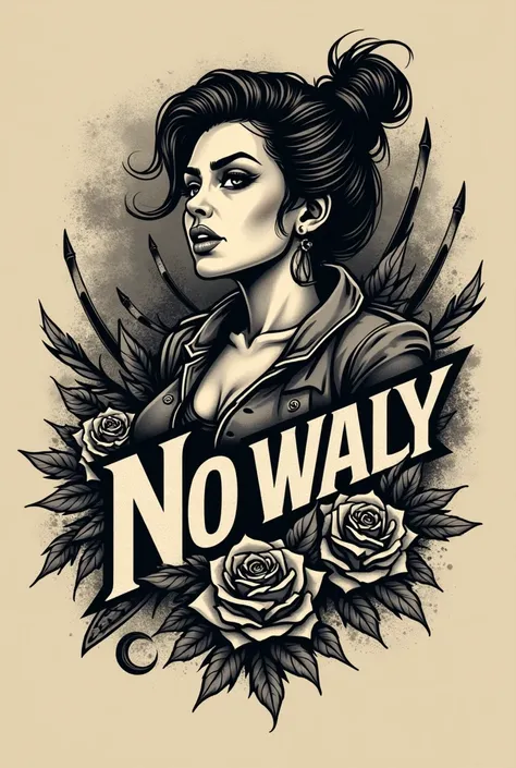 but;To a logo for a Marcia called No Way based on old-school tattoos