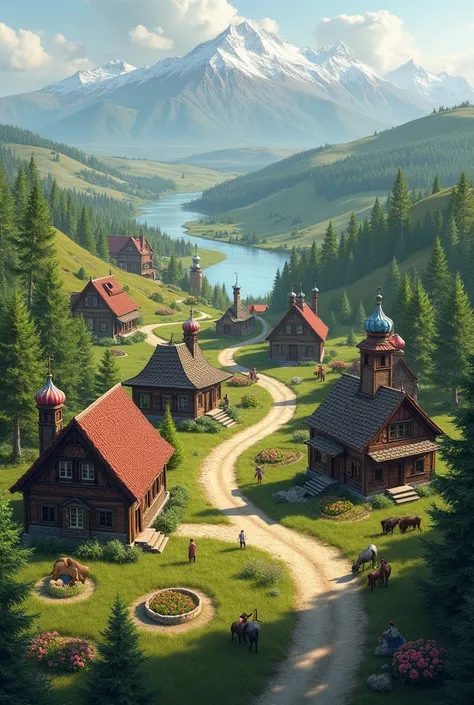 Russia　village