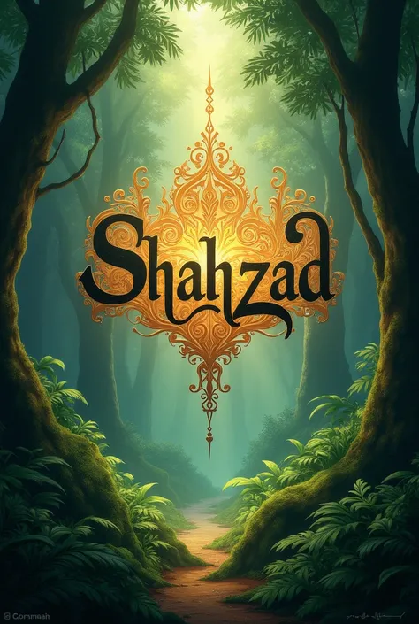 Generate this name (꧁༒☬ Shahzad ☬༒꧂)with jungle background 