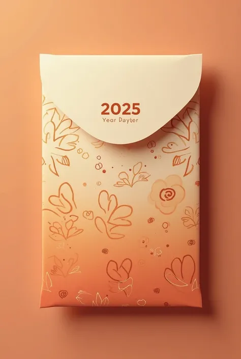 
 Create me 1 rectangle 2025 corporate New Year envelope to give to customers,  with Ashico , luxurious,  logo professional . There are apricot ,  with New Years Eve pattern ,  numbered 2025 , with photo of apricot ,  on the front, motif number 2025
