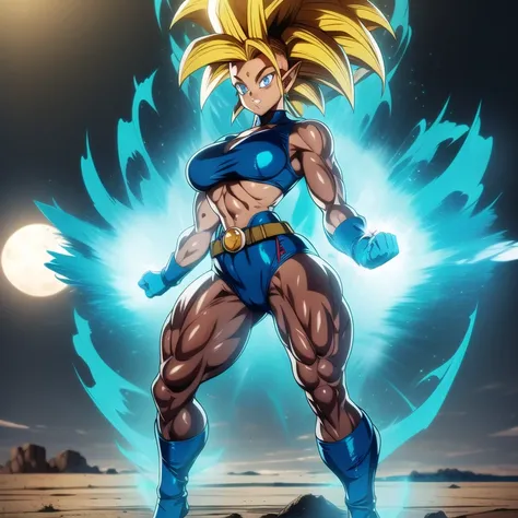 dbsuper style, 1
Girl, captain mizuki, green aura, super saiyans aura, belt, pointed ears, elf ears, navy blue colored hair, huge hair, bruise, bruise on face, clenched hands, frown, gloves, blue eyes, grey gloves, evil grin, medium breasts, Aura around he...