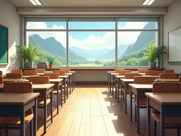 Classroom without people