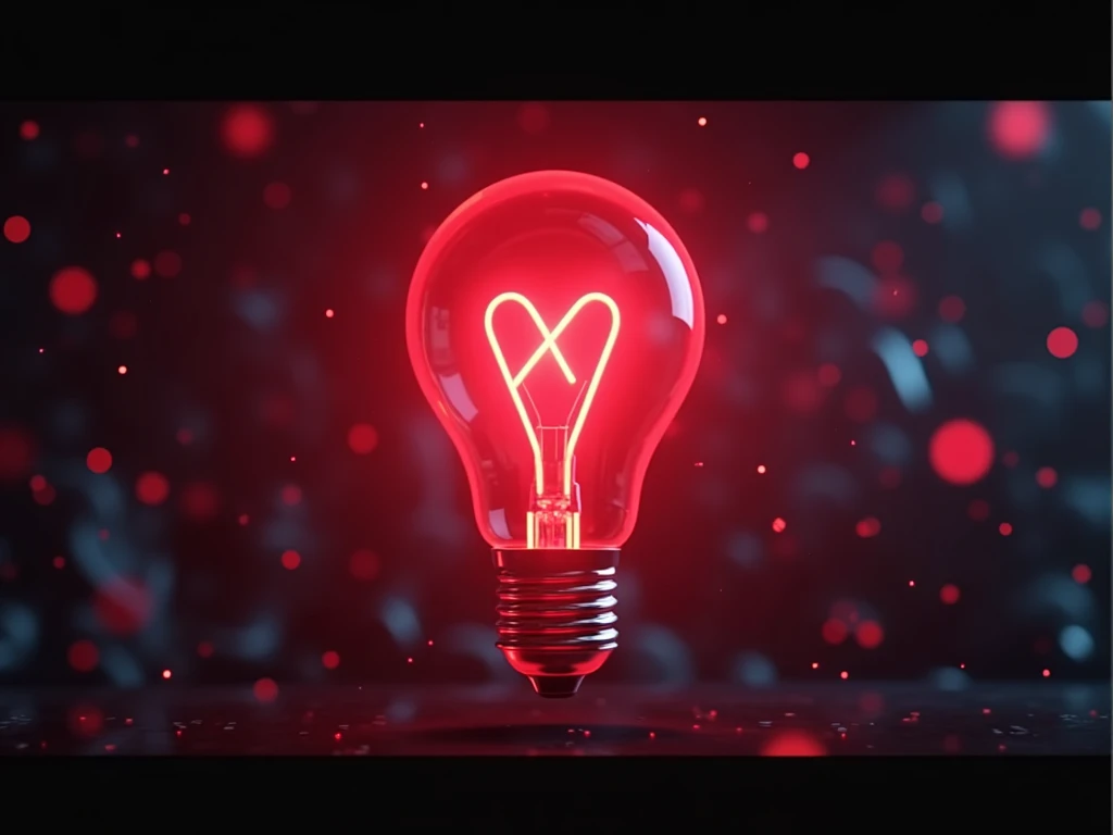 "Create a sleek and modern promotional video for Daily X Vibes. Start with an animation of the glowing red lightbulb logo against a dark, futuristic background, gradually lighting up with a pulse of energy. Transition into dynamic visuals that represent th...