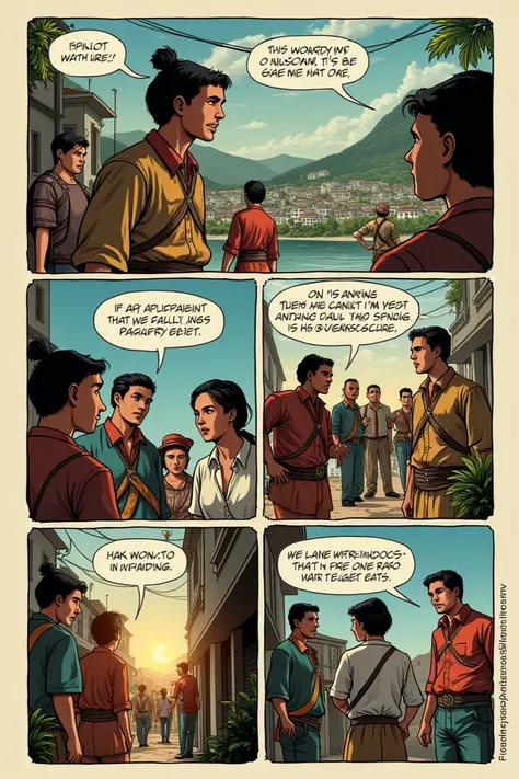 Comics strip tungkol sa Philippine colonialism of the Spain and the US