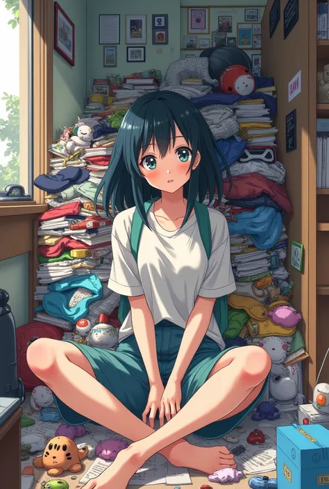 A completely messy room anime 