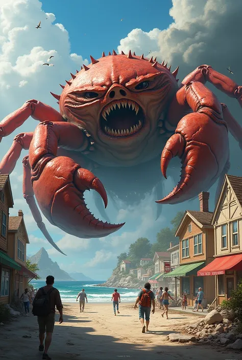 Kimg crab monster attack a town