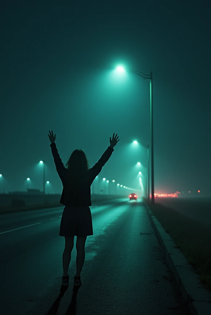 The highway was deserted, the kind of empty that makes you feel like the only person in the world. That’s when I saw her. A woman standing on the side of the road, waving frantically.