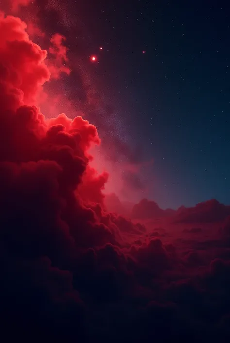 Scarlet red and midnight sky wallpaper
