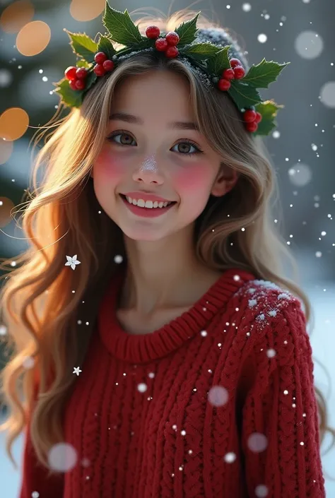 Merrychrismas girl Beautiful cute