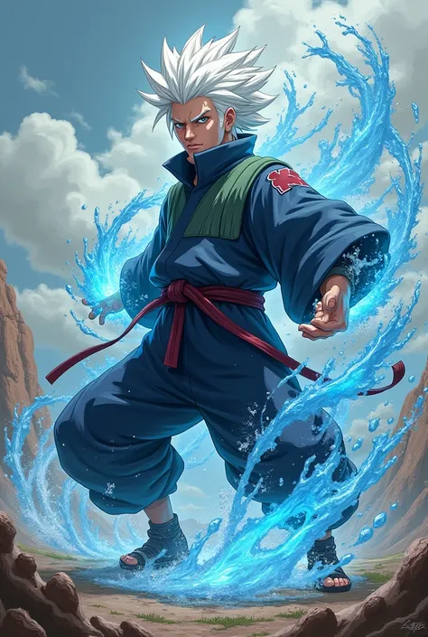 Tobirama in fusion with Naruto