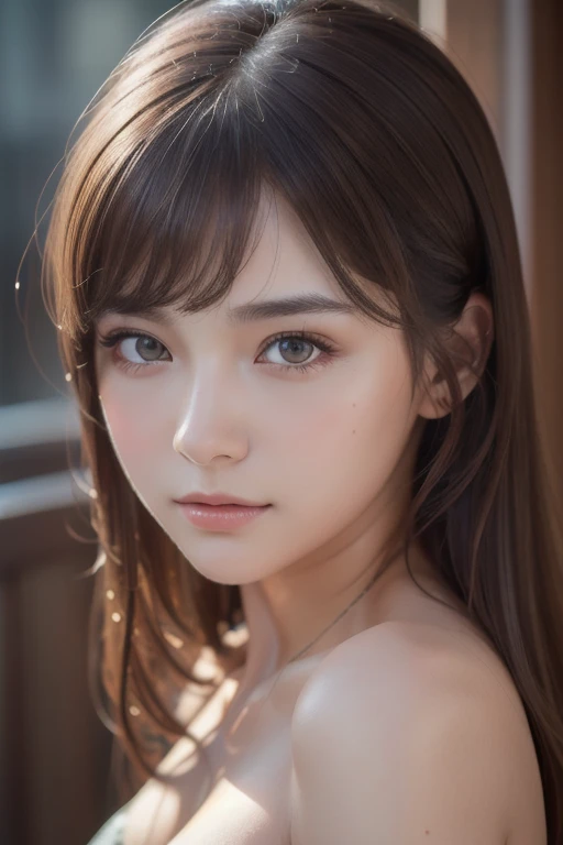 8k,  best quality,   Masterpiece ,  super high resolution, ( realism: 1.4), Original photo, ( realistic skin texture : 1.3), ( Film Grain: 1.3), 1 girl , Beautiful Face Details,   Masterpiece ,  best quality, close-up, Top Body High Quality Photo Stretched...