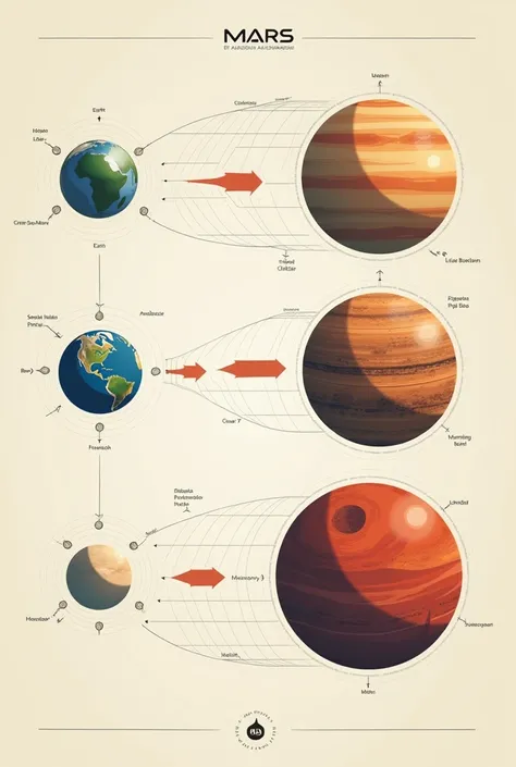 Simple Diagram comparing gravity on Earth, Moon, and Mars. 