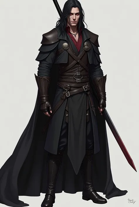  Create a character with these characteristics : Height and Physique :

Kael is tall , with about 1,90 m,  and has a well-defined body ,  the result of years of training with swords and constant combat .  His poise is athletic ,  but his expressions and mo...