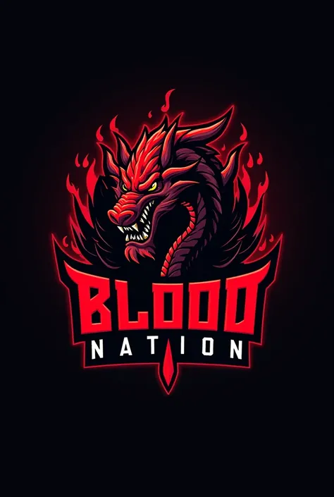 Esports logo with text "Blood Nation"only