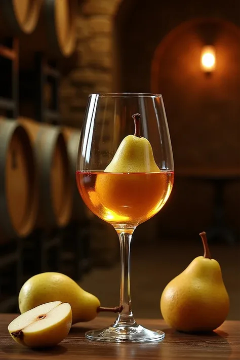 pear fruit made into wine