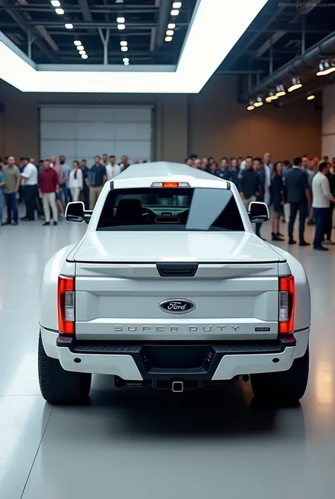 2024 Ford Super Duty F-250® XLT mythos sl limousine with   modified bodwork fron back view car in white showroom