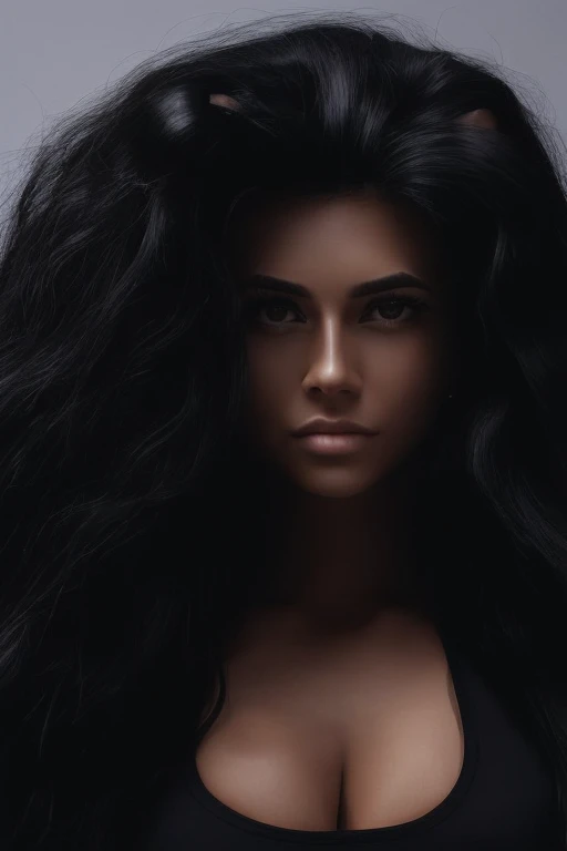 jet black hair,most very long hair,most very lion hair,most very wolf hair,most very frizzy hair,coarse hair,most very spread hairstyle,thick hair,fluffy hair,most very heavy weight hair,hair covering left eye,heavy looking hairstyle,most very voluminous h...