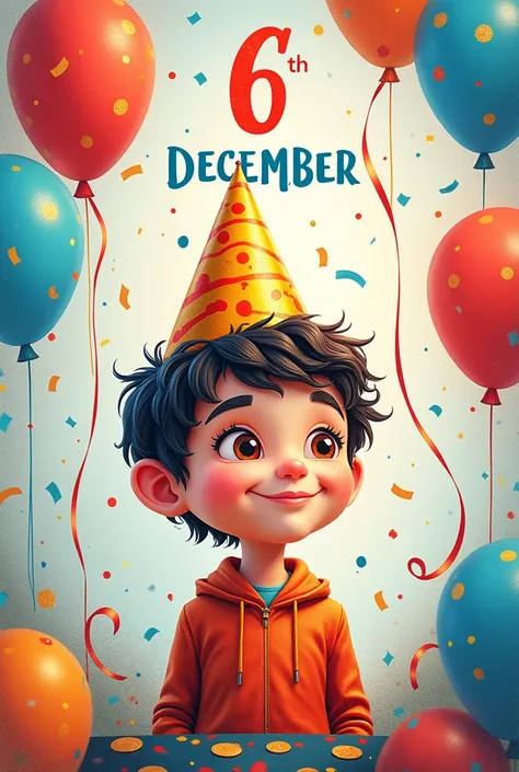 Birthday post for 6 december also write 6 decmber on post 