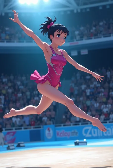 An anime female gymnast