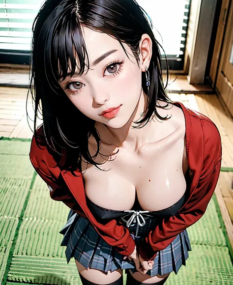 (1 girl) 、Create an "enjoy school life" scene where a beautiful dark gray-eyed Japanese young highschool girl .silver color highlight hair,ash brown color hair, ((smirk))


 、breast size D cup、Droopy eyes, (plump skin:0.8),(pose angle:0.5)  ,Backlight、atmo...