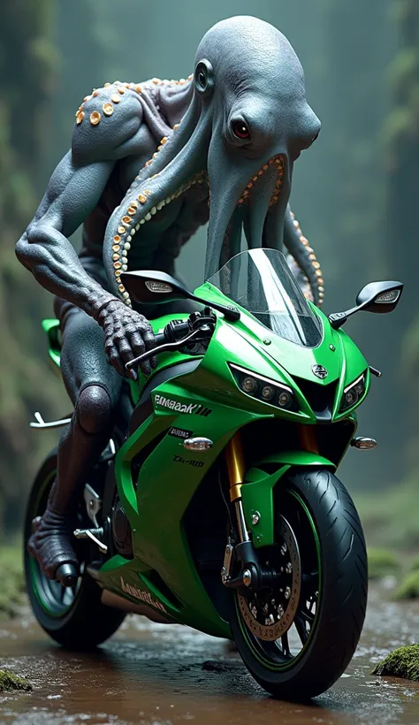 Octopus and zx10r standing together