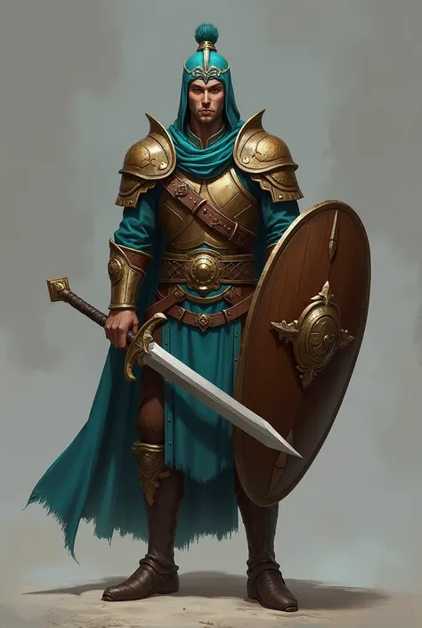 a close up of a hero with a sword and shield, concept art inspired by Hu Zaobin, polycount contest winner, hurufiyya, heroic figure, heroengine, hero prop, hero from dota 2, hero character art, hero character, heroic fighter, hero pose, heroic proportions ...