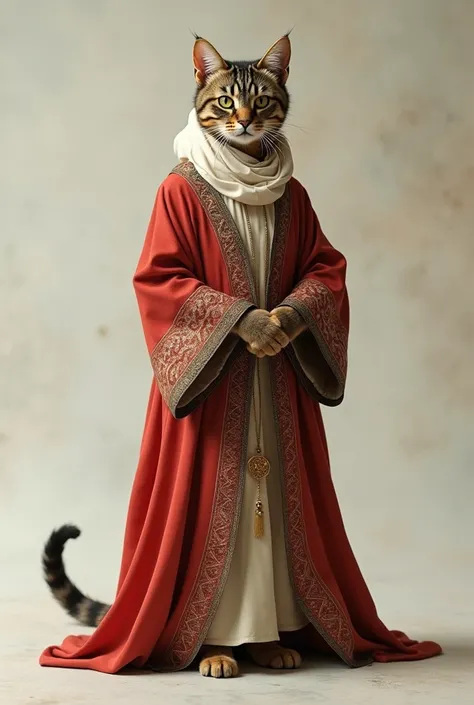  Draw me a cat in a kamisa (islamic menswear )