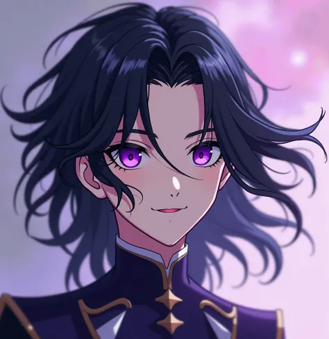  Zeldris is a young man of 25 of 1 . 80 tall with long jet-colored hair that combs backwards always leaving a lock of hair on his forehead,  violet eyes that shine like an amethyst ,  his face has fine and delicate features like those of an angel ,  white ...