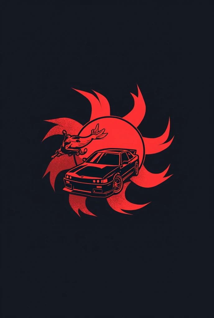  sticker What would the clan logo look like(drifting ) JDM x RedSuns in the form of a (make it easier so you can draw it by hand) do it in 2 days and so that I can draw it later. LOGO 