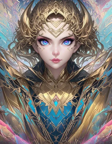 dark kintgh + wonder woman, fantasy anime style, full length pose, pastel colors, perfect nose perfgh shine, high quality, light hair long highly detailed intricate hairstyle, sharp image, perfect clothes, sf, intricate artwork masterpiece, ominous, matte ...