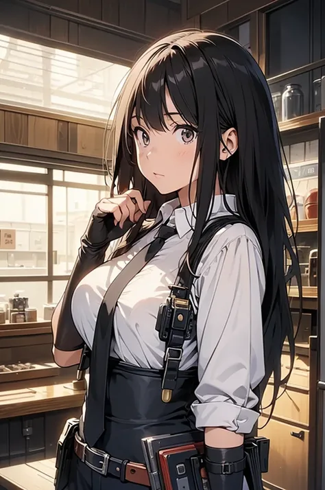 behind handcuffed beautifulwoman japanesewoman suspender gun holster blackmask belt longhair Side view of the face syatu suspender gun holster blackmask huge breasts belt shorthair Side view beautifulwoman arrested backhandcuffed sketchy