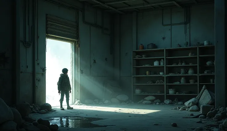 Min Hoo enters in a abandoned warehouse and he discover a room