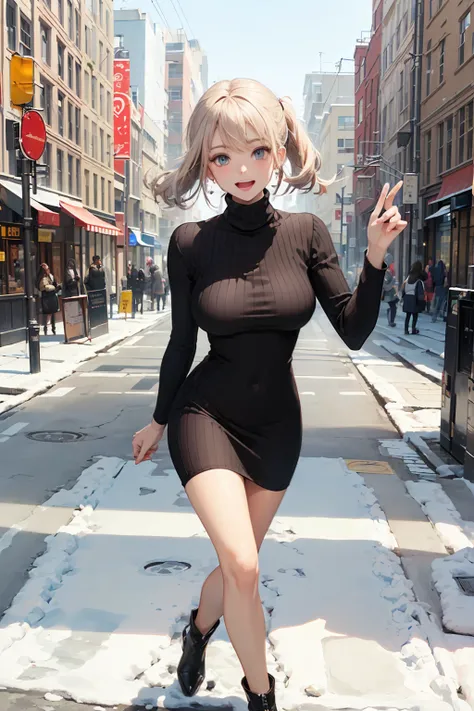 (( super high definition )),(( super high quality )),((16k)),(( firm breasts)),(( An Extraordinary Beauty )),(( turtleneck dress)),(( accessories)),(( ecstatic expression)),((Looking inside with a hand on a showcase on a winter street corner)),(()),(()),((...