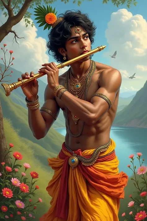 Krishna god flute